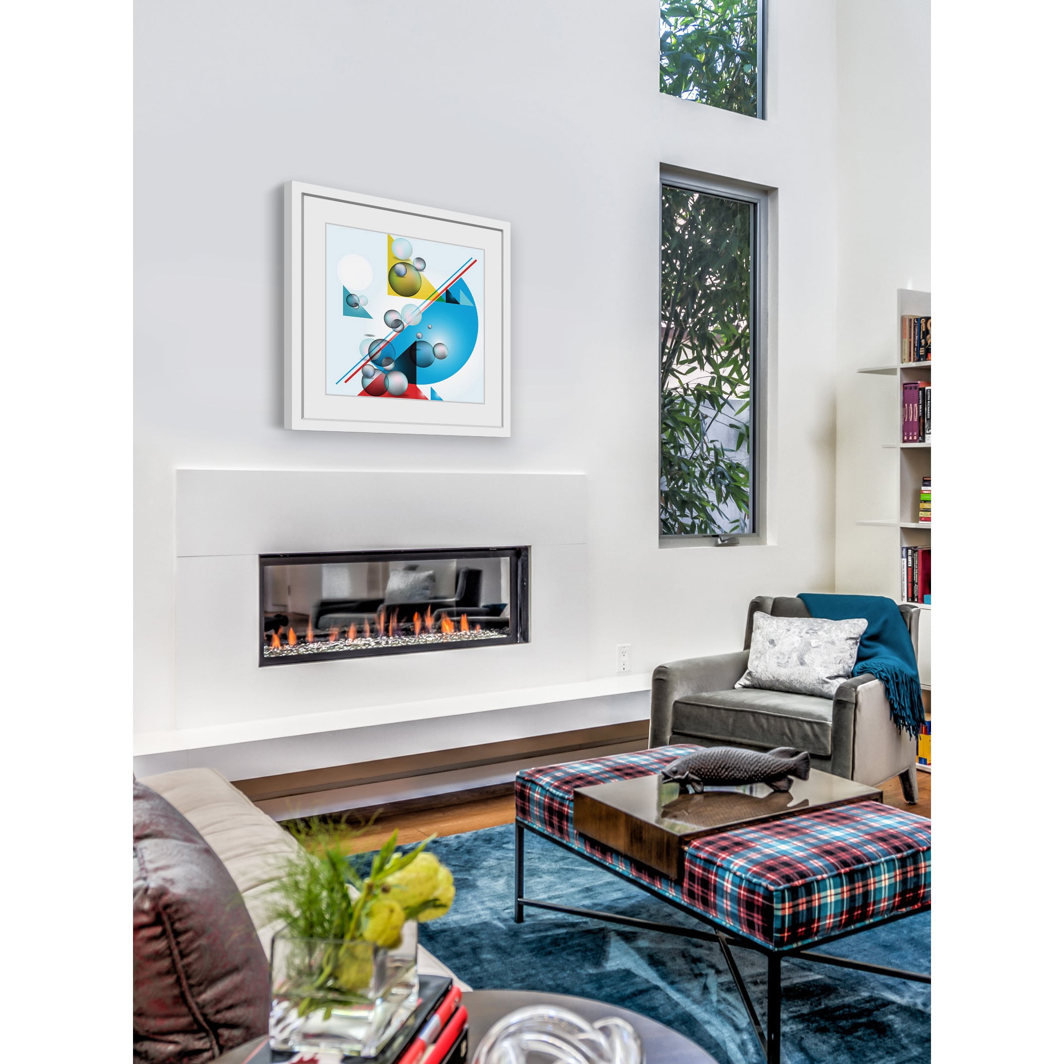 "Kinetic Design" Framed Painting Print