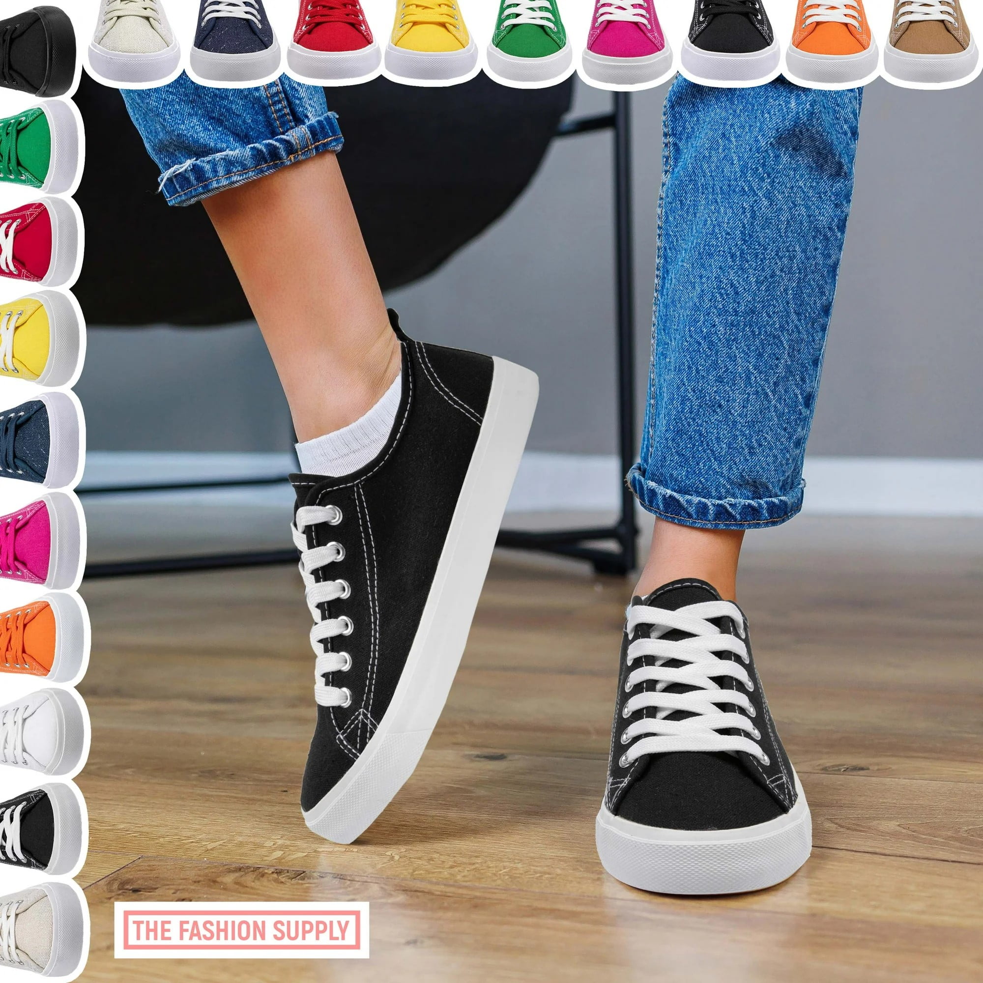 Skylar Canvas Women's Sneakers - Canvas Shoes for Women Sneakers, Comfortable Sneakers for Women, Purple with size 8