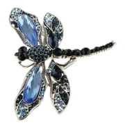 Crystal Dragonfly Brooch Pin Statement Brooch Jewelry 3