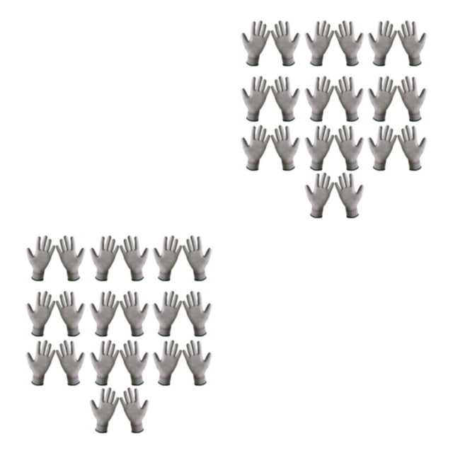 Guante de protección de trabajo Sonducket 10 pares Negro Gris Blanco XS S M L