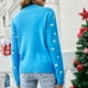 thumbnail image 5 of Moda mujer invierno suéter de punto pingüino cuello redondo manga larga cálido suave jersey de Abanopi Suéter de las mujeres, 5 of 7