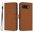 thumbnail image 2 of Wallet Case Compatible for Google Pixel 10a, PU Leather Magnetic Closure Protective Flip Folio Case with 3 Card Holder and Wrist Strap Cover Women Men,Brown,For Google Pixel 10a, 2 of 11