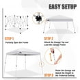 thumbnail image 3 of EAGLE PEAK 10x10 Slant Leg Instant Outdoor Canopy Tent,White, 3 of 7