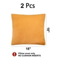 thumbnail image 4 of Unique Bargains 2Pcs Viscose Velvet Soft Throw Decorative Pillowcases 18" x 18" Pumpkin, 4 of 8
