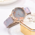 Eudgs European And Trend Printing Ladies Quartz Watch for Big Wrists