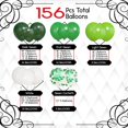 thumbnail image 2 of Kit de arco de globos Archloon 156 piezas, verde, látex y confeti, 2 of 5
