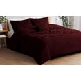 thumbnail image 3 of DNG Creations 1 Piece Luxurious Half Pinch Pleated Comforter Long Lasting 100% Egyptian Cotton, 800 TC 550 GSM All Season ( King/Cal King Size ) Solid Wine Colour, 3 of 8