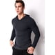 thumbnail image 3 of Dnzceghtig Sudadera con capucha ligera para hombre, camiseta de manga larga, camisa informal ajustada con capucha, cuello en V, sudadera ligera con capucha, 3 of 7