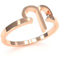 thumbnail image 2 of Aries Zodiac Sign Ring In Solid 14k Rose Gold, 2 of 6