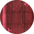 thumbnail image 1 of Ahgly Company Indoor Round Oriental Brown Industrial Area Rugs, 5' Round, 1 of 4