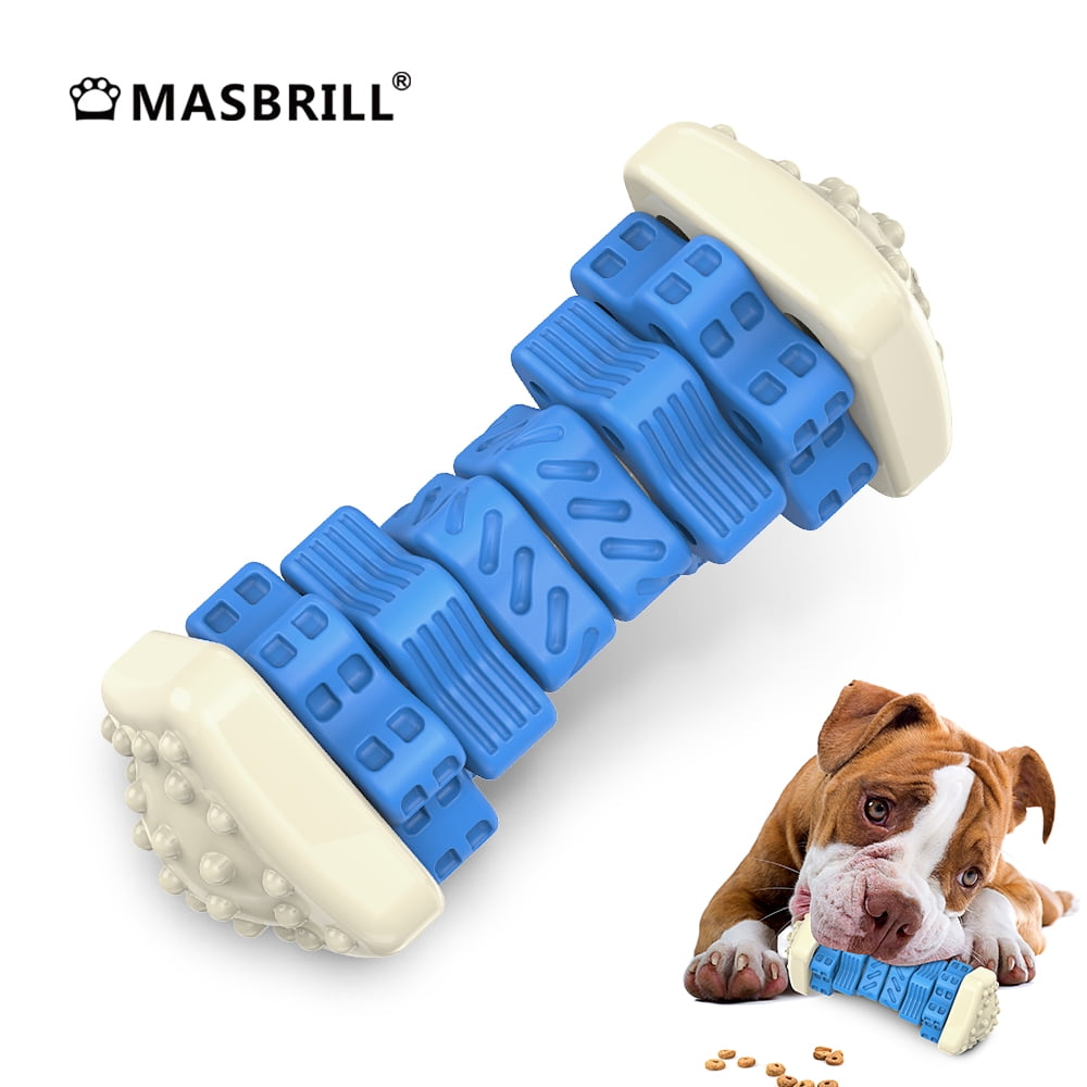 MASBRILL Dog Toys for Aggressive Chewers Large Breed , Dog Enrichment Toys  Interactive Chew Toys-Red