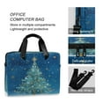 thumbnail image 4 of 16" Laptop Briefcase for Work Travel Laptop Shoulder Bag Carrying Handbag Laptop Case Watercolor Christmas Tree, 4 of 8