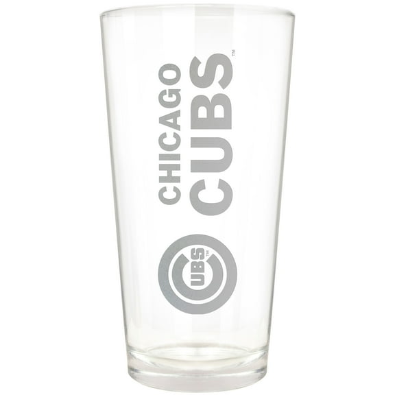 Chicago Cubs Etched 16oz. Vertical Rally Cry Pint Glass