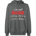 thumbnail image 2 of OXI Hoodie Sweatshirt - What Every One Else is Thinking, Basic Casual Hoodie for Men's and Women Fleece Hoodie Long Sleeve - Graphite Heather X-Large, 2 of 3