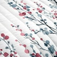thumbnail image 3 of Lush Decor 100% Polyester Mirabelle Watercolor Floral Reversible Quilt Blue/Coral 3Pc Set Full/Queen, 3 of 7