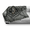 thumbnail image 3 of Eye Soft Flannel Fleece Throw Blanket, Robot Eye with Wires Futuristic Technology Cyborg Mechanical Industrial, Cozy Plush for Indoor and Outdoor Use, 70" x 90", Charcoal Grey, by Ambesonne, 3 of 6