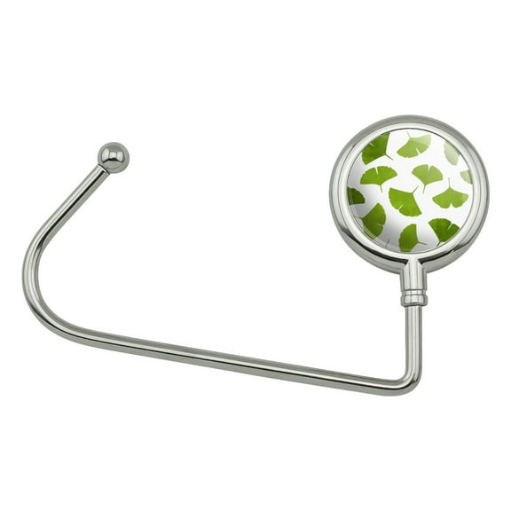 Ginko Biloba Leaves Pattern Purse Bag Hanger Holder Hook