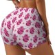 thumbnail image 1 of Fotbe Groovy Pink Disco Balls Shorts Sin Costuras – Shorts Deportivos de Cintura Alta para Mujer, Elásticos para Gimnasio, Yoga, Running o Ciclismo-Small, 1 of 8