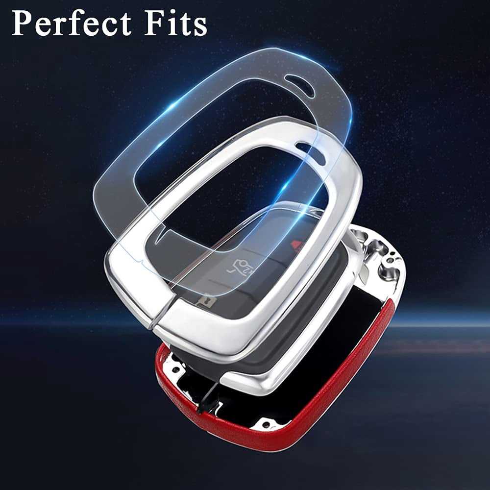 1Pcs for 2018 2019 Cadillac 4/5/6 Button Key Fob Protector Blue Key Case Cover Shell for Cadillac XT5 XT6 ATS Escalade CT6 CTS XTS SRX