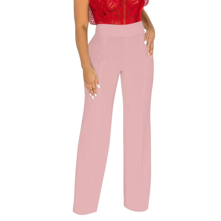 Betabrand Solid Pink Dress Pants Size XS (Petite) - 73% off