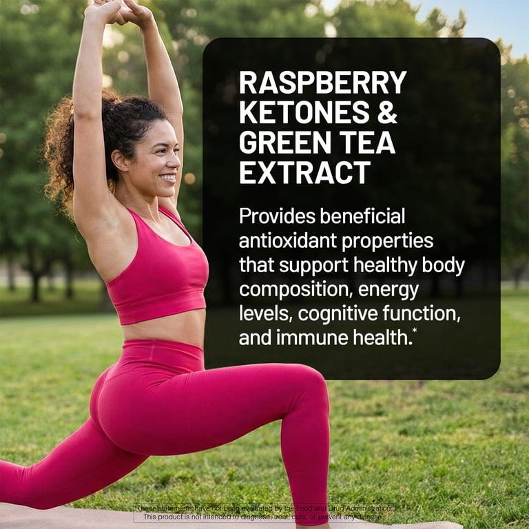 NatureWise Raspberry Ketones with Green Tea Extract Cayenne and