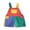 Colorful, variant on Toddler Baby Girls Boys Summer Overall Shorts 6 12 18 24 Months 2T 3T 4T Cute Contrast Color Summer Jumpsuit with Pockets