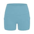 thumbnail image 5 of Guluxicc Women's High Waist Bkier Shorts with Side Pockets Stretchy Fabric Cycling Shorts Leggings for Yoga and Fitness Activities Athletic Shorts, 5 of 7