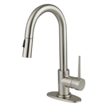 Gourmetier LS2468NYL New York Single-Handle Pull Down Sprayer Bar Faucet, Brushed Nickel