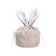 thumbnail image 2 of Bolsa de dulces con cordón de conejito de Pascua | Bolsa de regalo de lino para niños | Bolsa reutilizable para fiestas con diseño de huevos | Búsqueda de huevos de Pascua y dulces navideños, 2 of 8