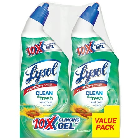 Lysol Toilet Bowl Cleaner, Clean & Fresh, Country Scent, 48oz