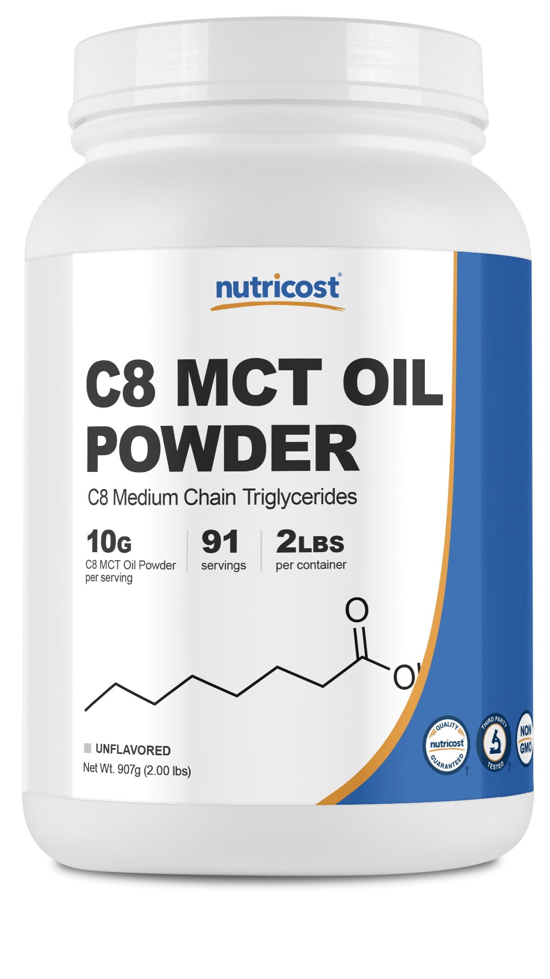 Mct C8 Oil Bulk Buy Uk Nutricost C8 MCT Oil Powder 2LBS (32 OZ) Metabolize Supplement