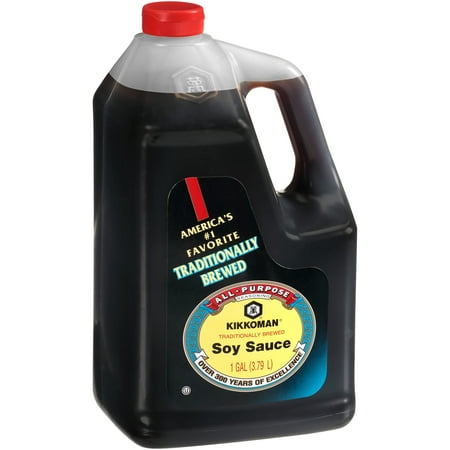 Kikkoman - Traditionally Brewed Soy Sauce, All Purpose Seasoning - 1 Gallon (Pack of 1) ATL1