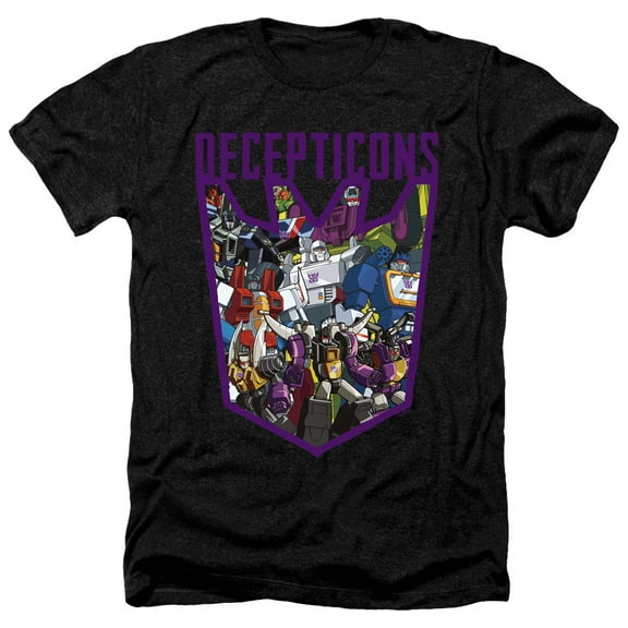 Transformers - Decepticon Collage - Heather Short Sleeve Shirt - X-Large