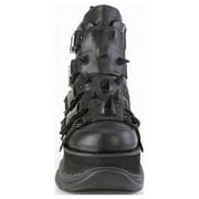 Demonia NEPTUNE-68 Mens 3 Platform Buckles Ankle Boots with Rubber Claws