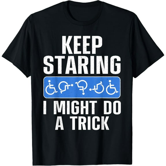 Cool Wheelchair Bound Art For Men Women Cripple Handicapped T-Shirt men and women can wear, black, white, gifts