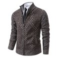 thumbnail image 2 of Pejock Men's Cardigan Sweater Jacket, Thick Knit Winter Casual Open Front Sweater, Warm Comfortable Long Sleeve, Machine Washable, Work Travel Outwear, 2 of 5