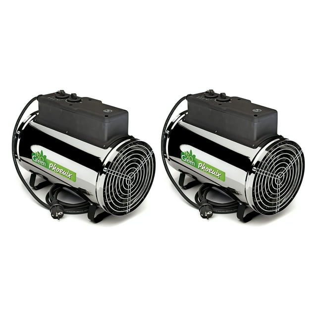 Bio Green Portable Phoenix Greenhouse Tent Heater, 2800 Watts (2 Pack)
