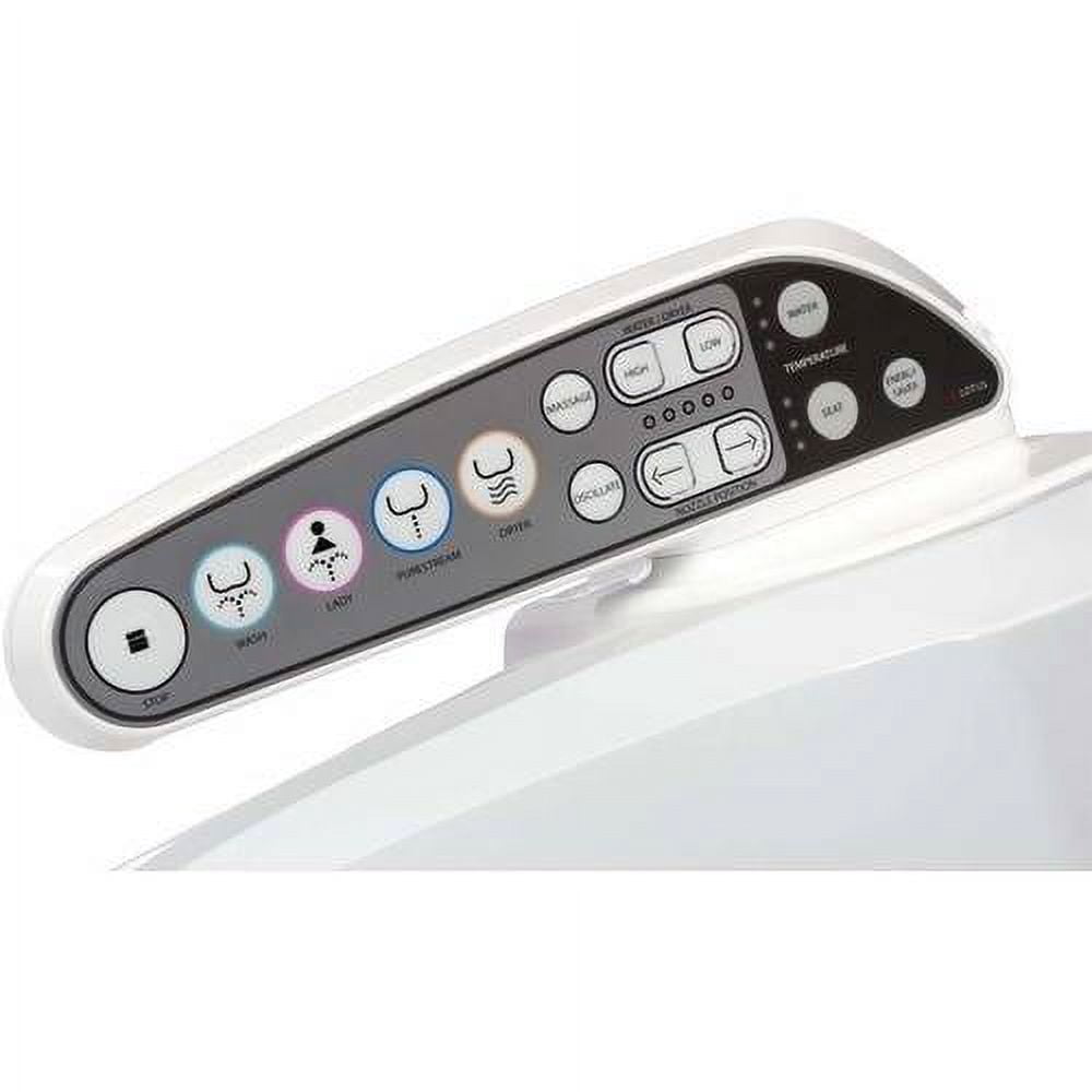Lotus ATS-909 Elongated Smart Bidet Toilet Seat with PureStream, White