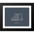 thumbnail image 2 of Straatsma, Leah 14x12 Black Modern Framed Museum Art Print Titled - Excavator Navy, 2 of 5