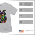 thumbnail image 4 of Tee Hunt My Schnauzer Colors My World Youth T-Shirt Dean Russo Pet Dog Mom Kids, Gray, Medium, 4 of 5