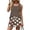 Brown, variant on Two Piece Sets for Women Lounge Womens Short Sets Polka Dots Beach Vacation Sleeveless Square Neck Tank Tops and Shorts Womens Summer Outfits Beige XL