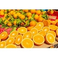thumbnail image 2 of Wilson, Emily 14x11 Black Ornate Wood Framed with Double Matting Museum Art Print Titled - Italy-Apulia-Metropolitan City of Bari-Locorotondo Oranges for sale in an outdoor market, 2 of 4