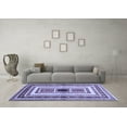 thumbnail image 3 of Ahgly Company Indoor Rectangle Abstract Blue Contemporary Area Rugs, 4' x 6', 3 of 4