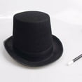 thumbnail image 2 of Transemion Adult Top Hat Victorian Magician Fancy Accessory Fit One Dress Size Most Style A 1Set, 2 of 6