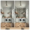 thumbnail image 3 of S4Sassy Peel and Stick Wall Covering, Botanical Branch Wallpaper Removable Wallwrap - Black Textured Instant Wall Mural for Bedroom, Bathroom, Laundry Room, Closet Interior (25"x360" inch), 3 of 9