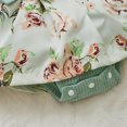 thumbnail image 7 of Douhoow Sweet Baby Girls Clothes Set Ruffles Long Sleeve Flowers Romper Headband 0-24M, 7 of 7