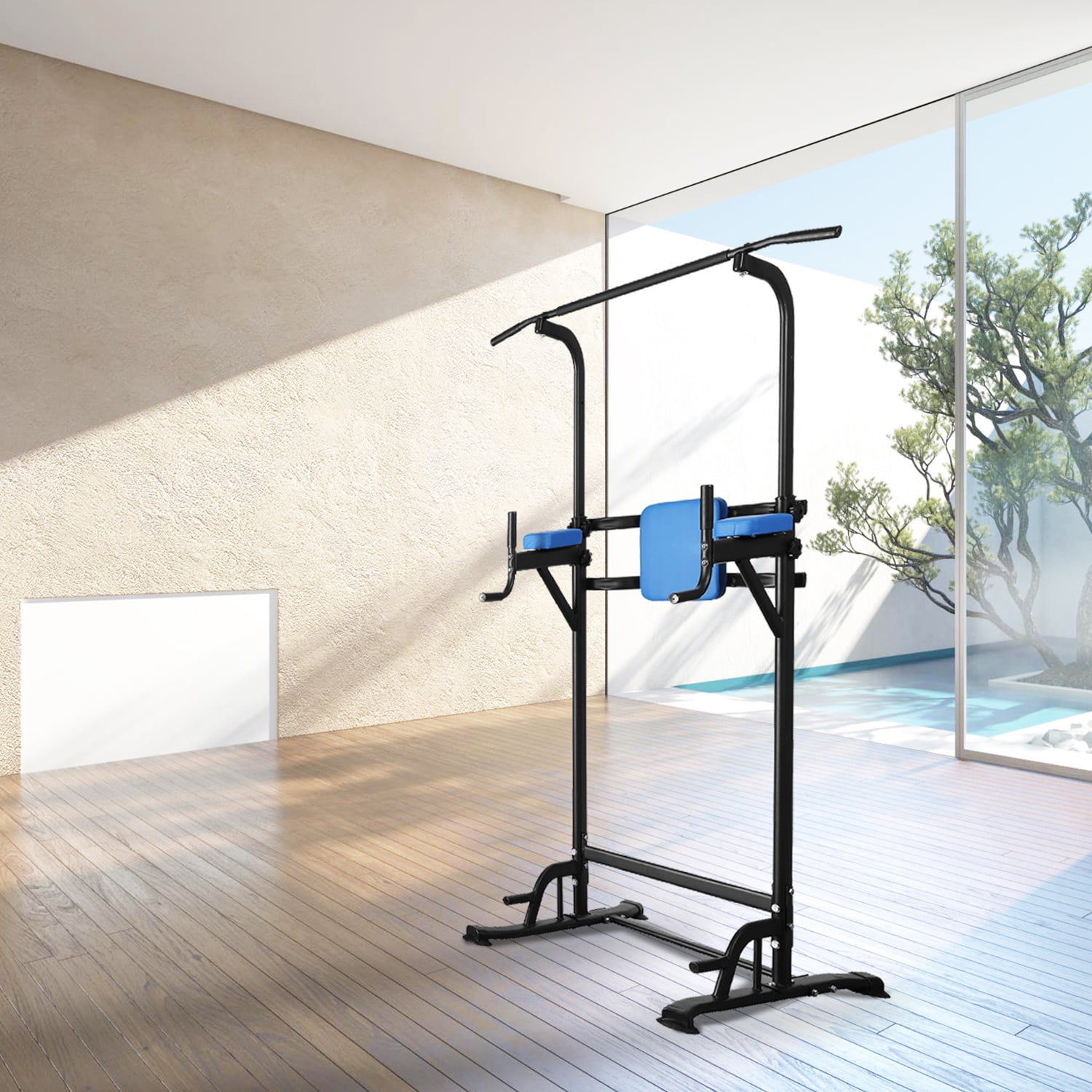 power tower dip bar pull up stand fitness station