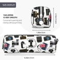 thumbnail image 3 of Cauagu Cool Camera Print Leather Pencil Pen Case - Stationery Bag Portable Stationery Bag Big Capacity Pencil Pouch Cosmetic Organizer Bag for Men & Women, 3 of 7