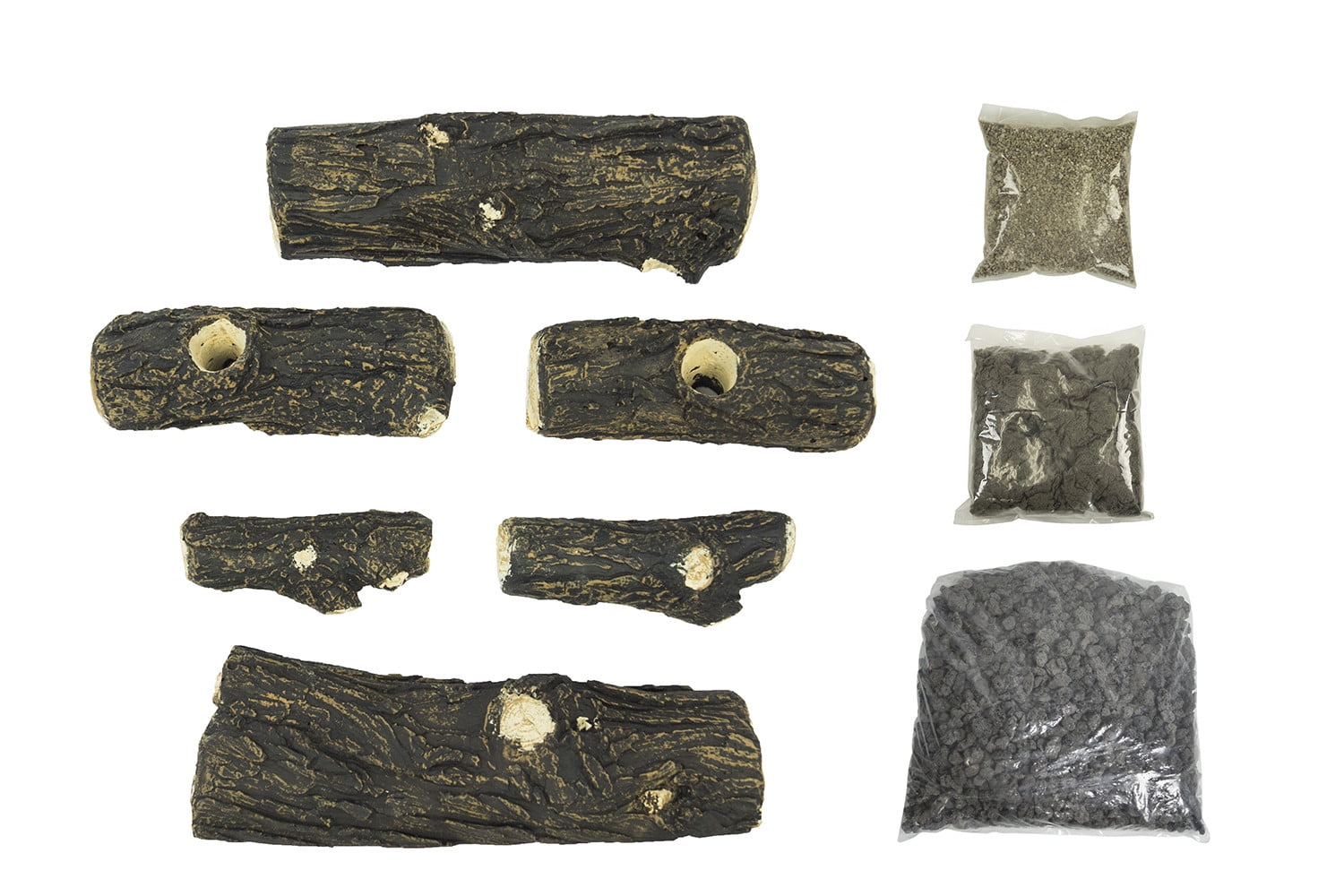 Pleasant Hearth Willow Oak Vented Gas Log Set