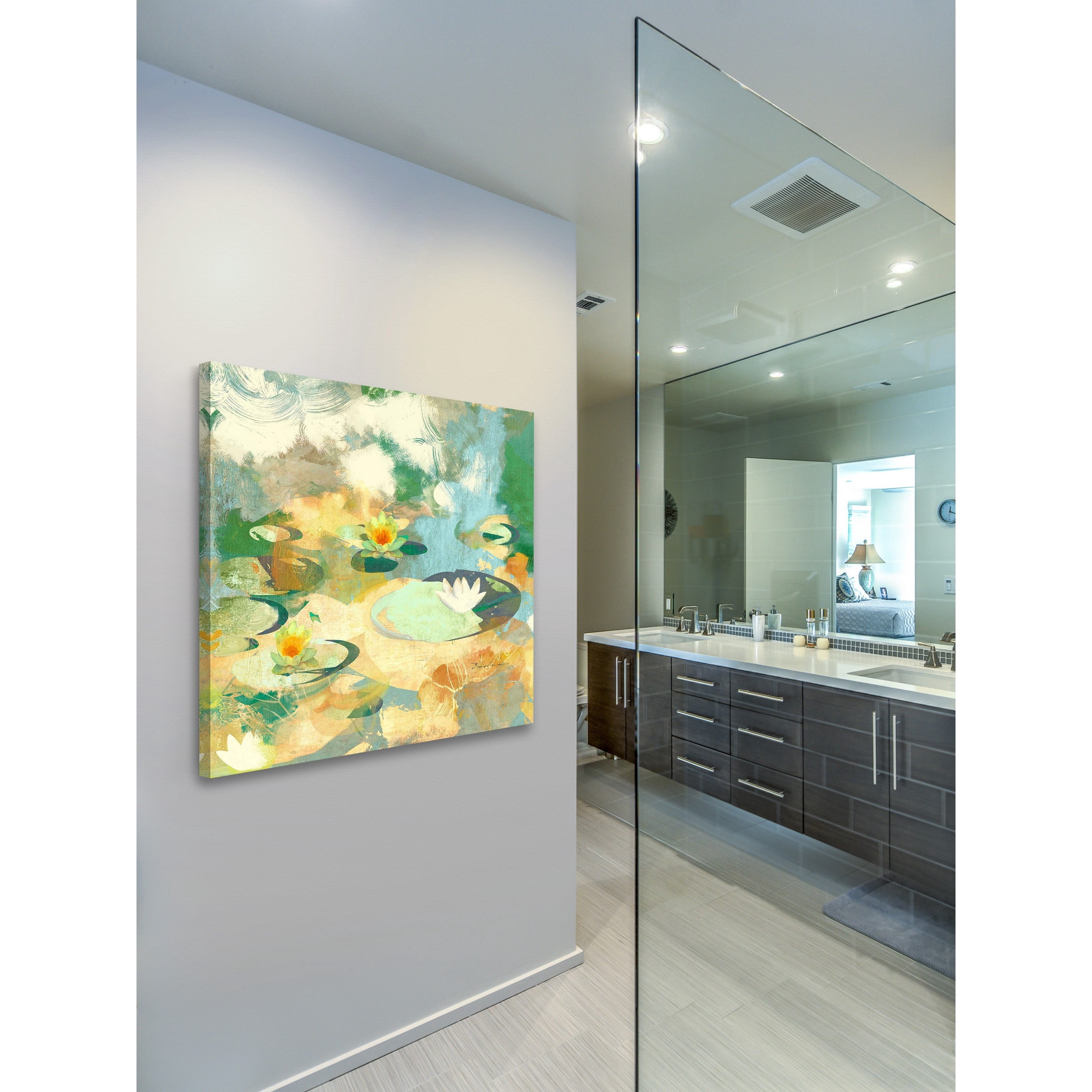 Marmont Hill 'Find A Water Lily Bloom' by Evelia Painting Print on Wrapped Canvas
